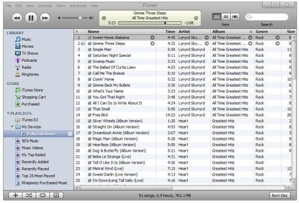 Playlist to Sync