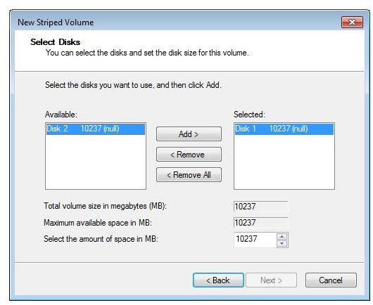 Step 3 - Disk Management Select Disks