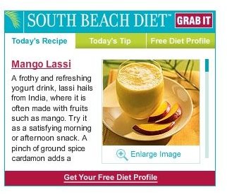 South Beach Recipe Widget