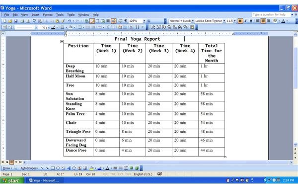 Final Yoga Chart