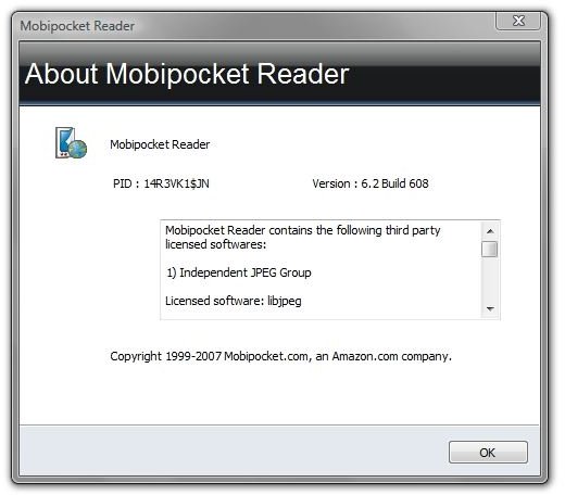 About Mobipocket Reader