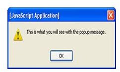 How To Apply Pop Up Messages to Links In Dreamweaver - popup message