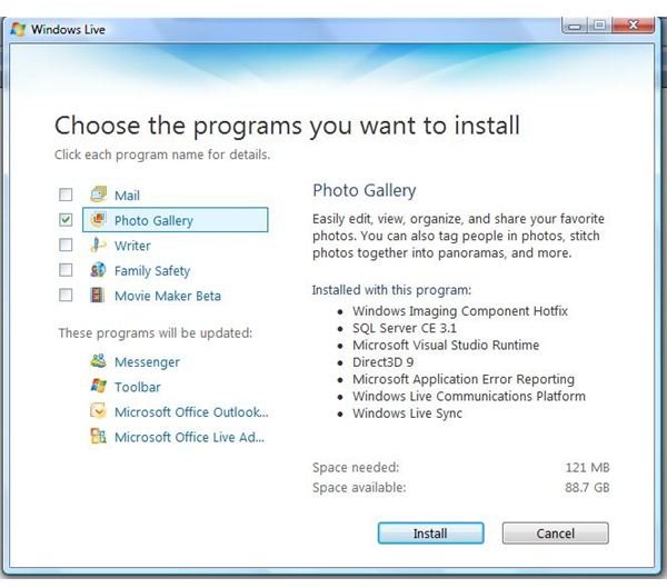 Windows live install