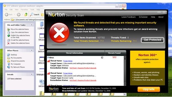 suddenly have norton security scan on my computer