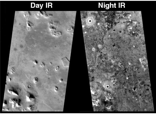 Day/Night Infrared examples from THEMIS. NASA.