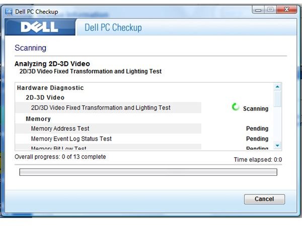 Scanning Using Dell PC Checkup