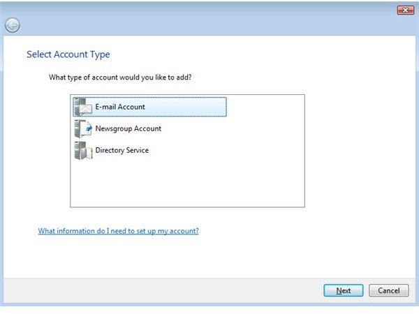 Image 2: Select Type of Account