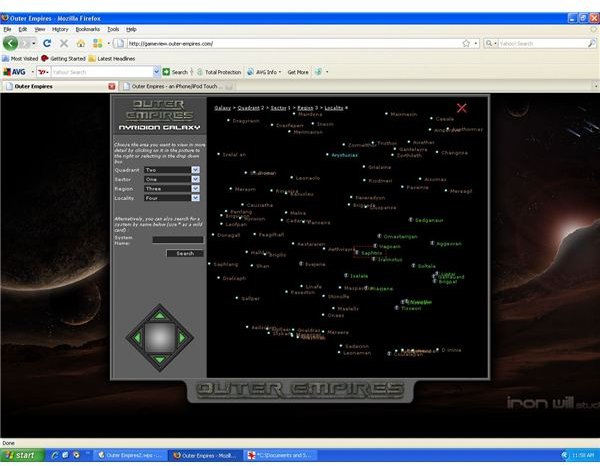 Outer Empires Map