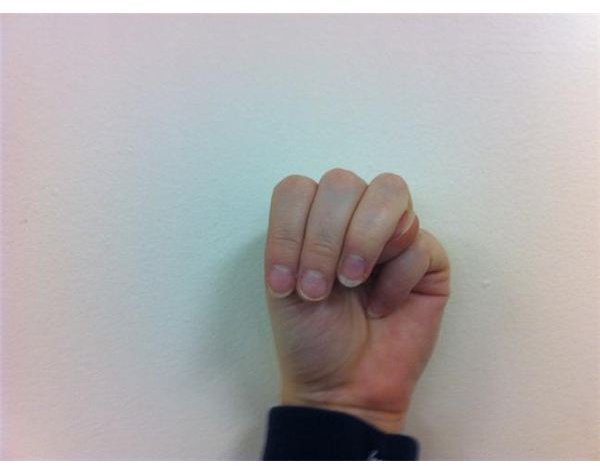 American Sign Language: Fingerspelling M
