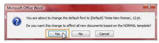 BrightHub - Customizing Word 2007 - Default Font 4