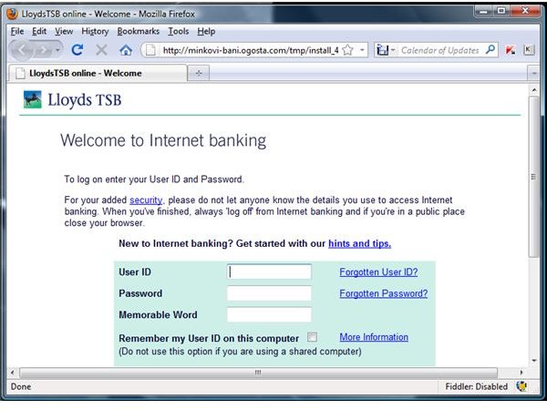 KIS failed to block fake online banking site