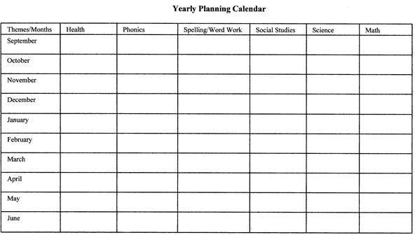 Yearly Plan Sample