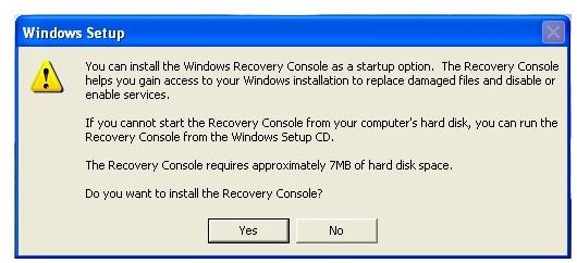 How to Get to the Windows XP Media Recovery Console