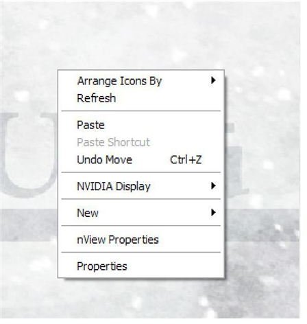 Double click the desktop to open Display propertie