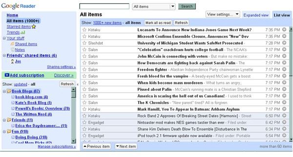 feedly import google reader