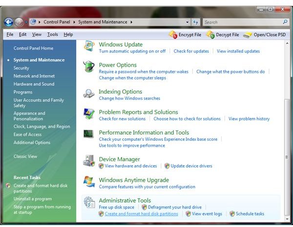 How To Partition Your Vista Hard Drive - How to Create a Partition in Windows