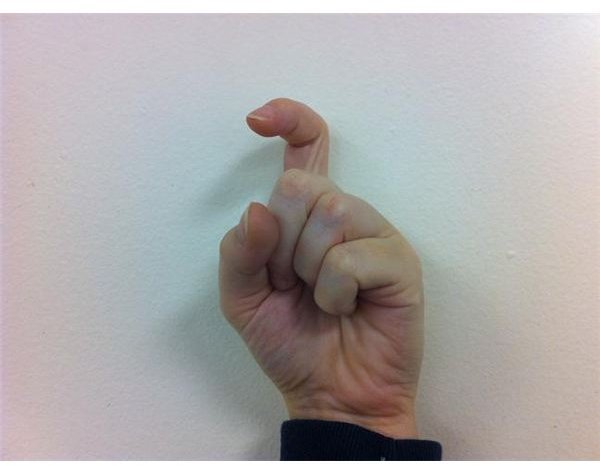 American Sign Language: Fingerspelling X