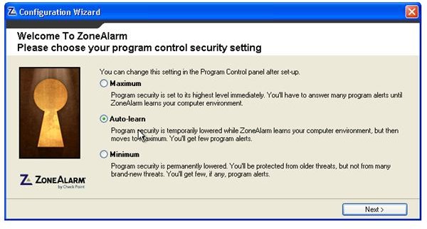 ZoneAlarm Internet Suite Installation