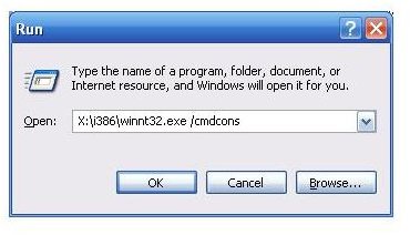 how to access recovery console windows 7