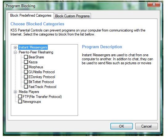 Program Blocking using KSS