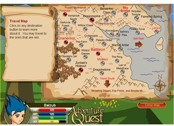 Adventure Quest Map