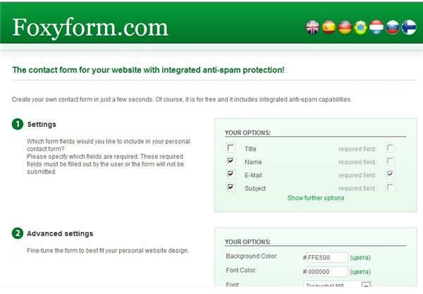 Foxyform Site