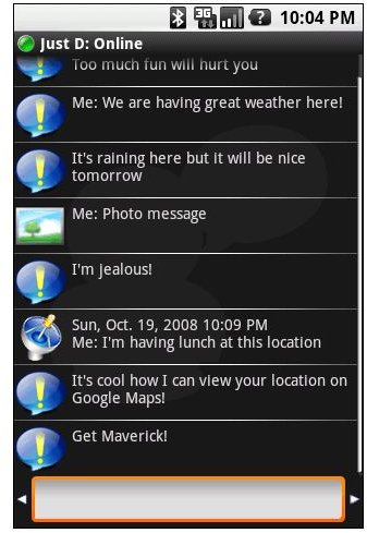 Maverick Conversation Screen
