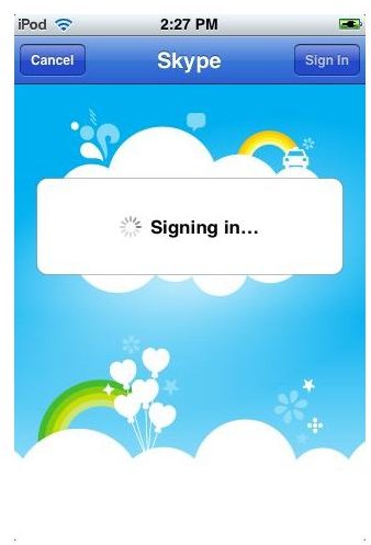 Sign in with your Skype login