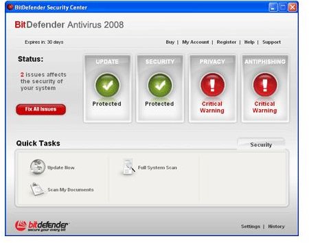 BitDefender Anti-virus 2008 