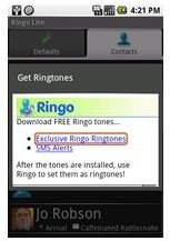ringolite - ringtone download page