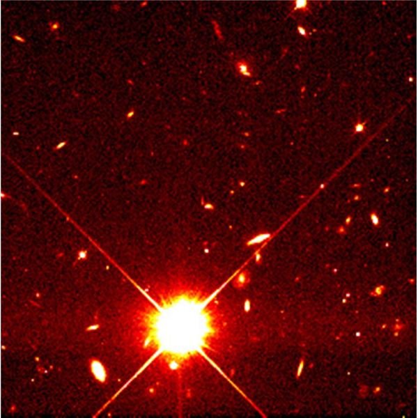 A supernova captured by Hubble