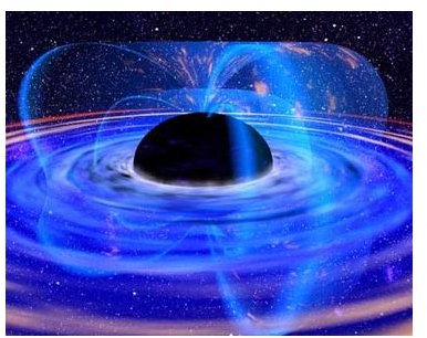 Artist&rsquo;s rendition of a black hole.