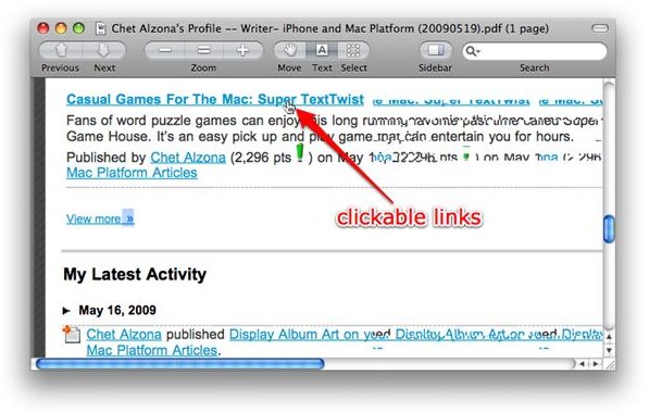 Clickable Links in PDF