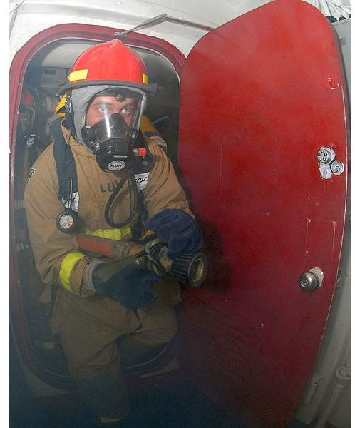 Emergency Team on board extingushing