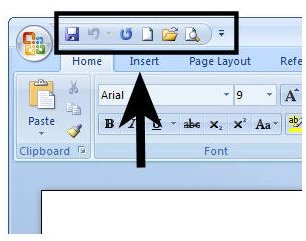 How to Customize the Quick Access Toolbar in Microsoft Word 2007