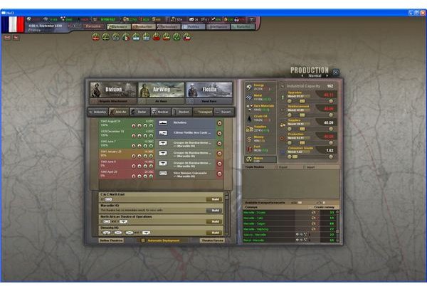 Production View in Hearts of Iron III