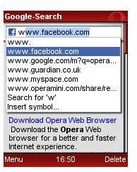 Opera Mini Screenshot