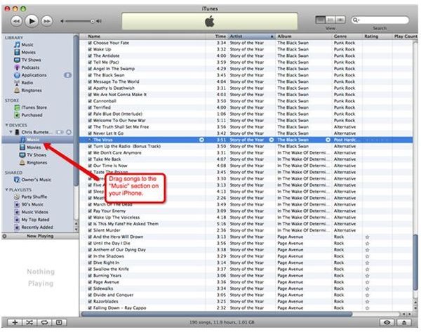 How to Manually Choose a Song to Sync
