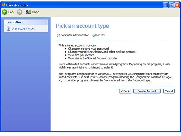 How to Run Windows XP as a Non-Admin
