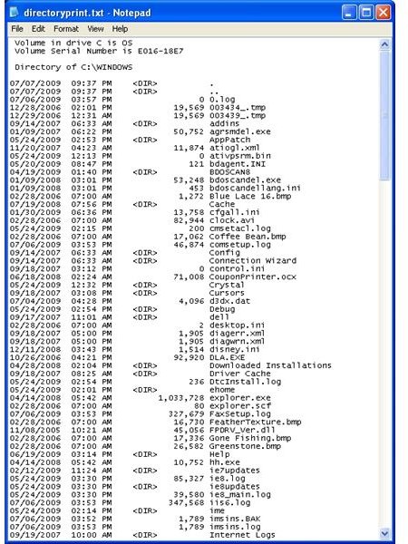 How to Print Windows Explorer Directory? Printing Files and Directory's in Windows