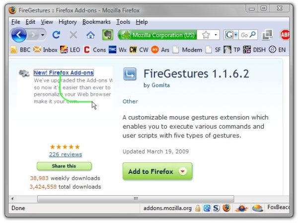 FireGestures for Firefox