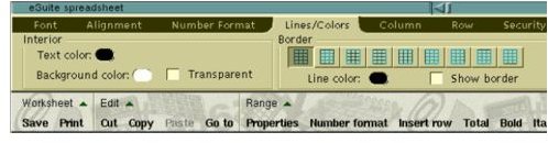 Lotus eSuite Ribbon Interface