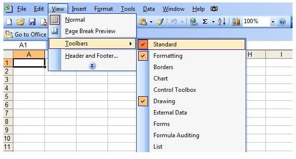 Excel Charts Greyed Out