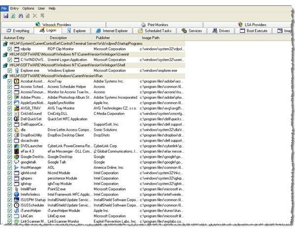 Figure 2: Logon Listing