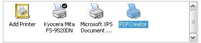 PDFCreator Installs as a standard printer.