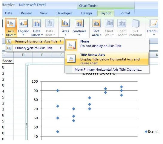 Excel 2007 Scatter Chart