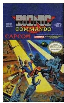 Original US Box Art for Bionic Commando 1988