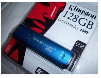 Faked Kingston 128 GB USB flash drive
