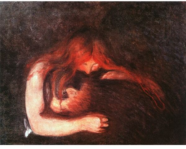 Edvard Munch Vampire 1894