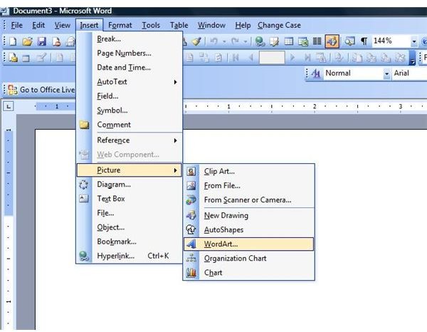 How To Make Chart In Word 2003